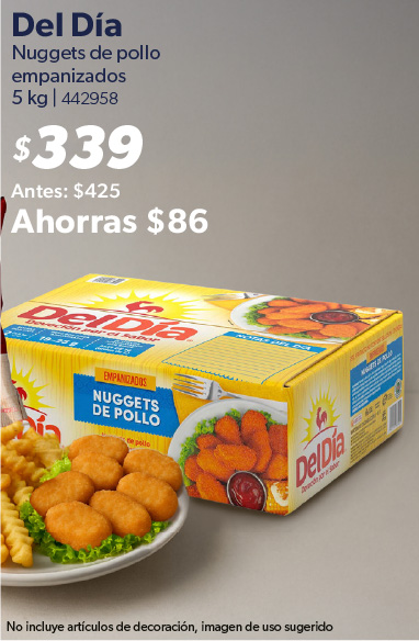 Nuggets de pollo empanizados