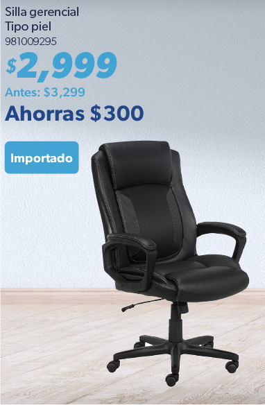 Silla gerencial tipo piel