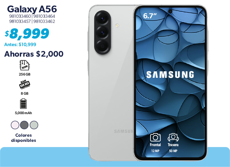 Smartphone galaxy A56