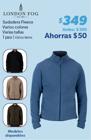 Sudadera fleece para caballero