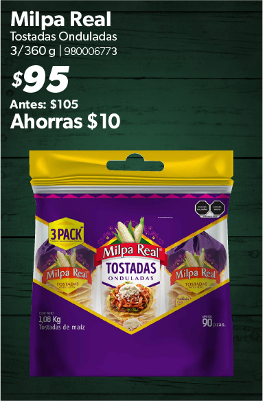 Tostadas onduladas