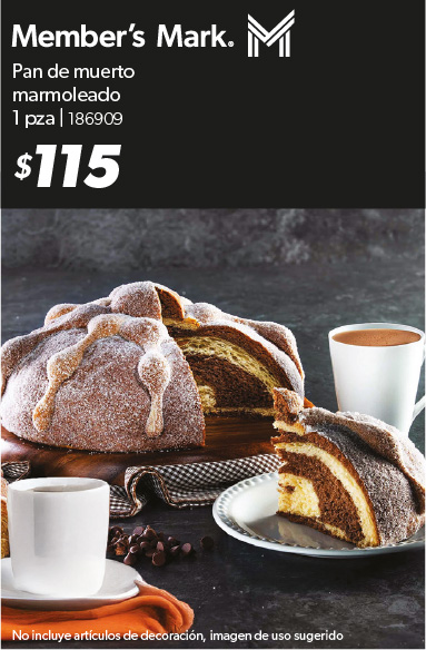 Pan de muerto marmoleado