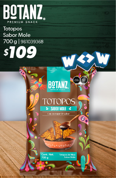Totopos sabor mole