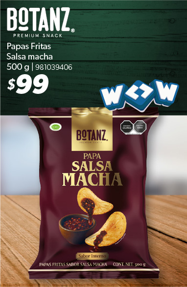 Papas fritas salsa macha