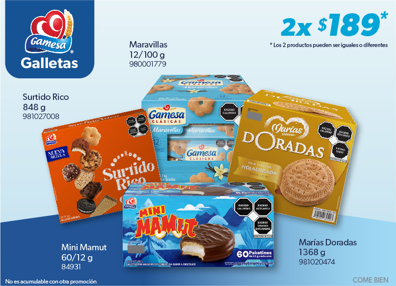 Maravillas surtido rico doradas mini mamut