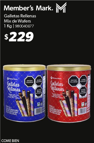 Galleta rellena mix de wafers