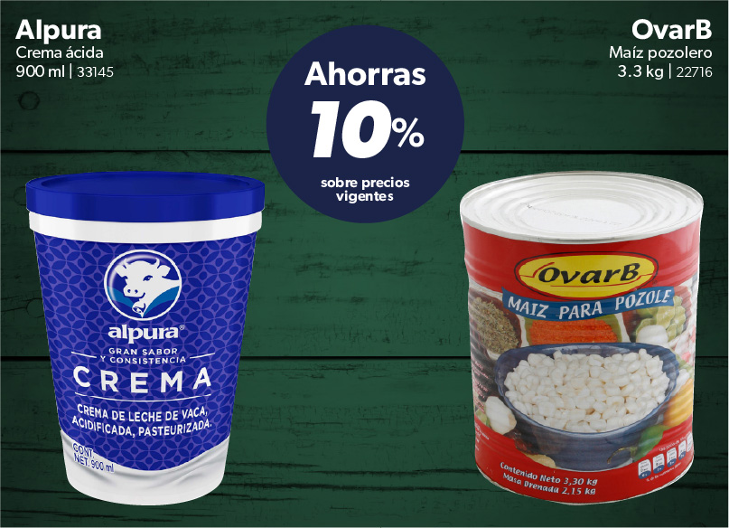 Crema acida maiz pozolero