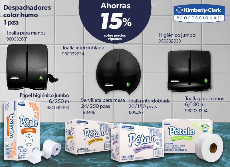 Toalla para mano papel higienico servilletas 