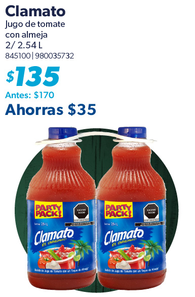 Jugo de tomate con almeja