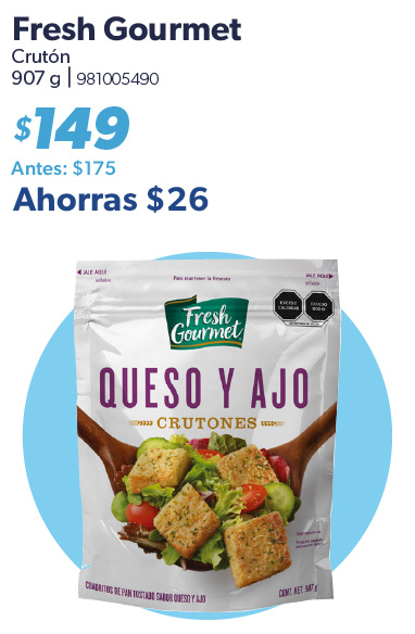 Cruton queso ajo