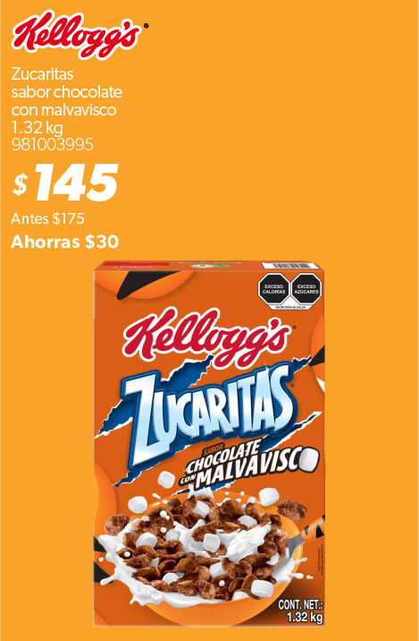 Zucaritas sabor chocolate