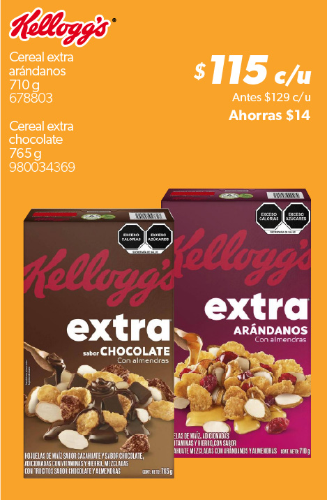 Cereal extra arandanos chocolate