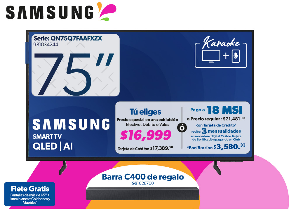 Pantalla 75 pulgadas