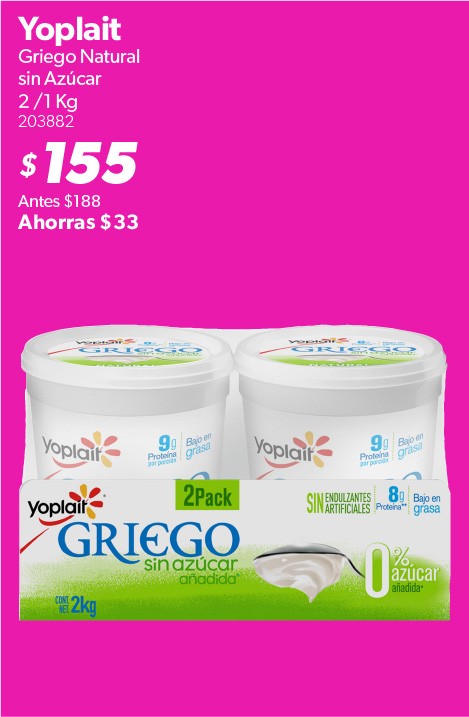 Yoghurt griego natural sin azucar