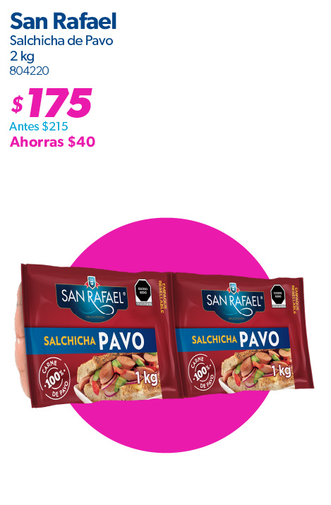 Salchicha de pavo 