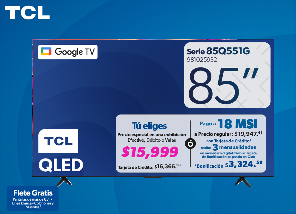 Pantalla 85 pulgadas