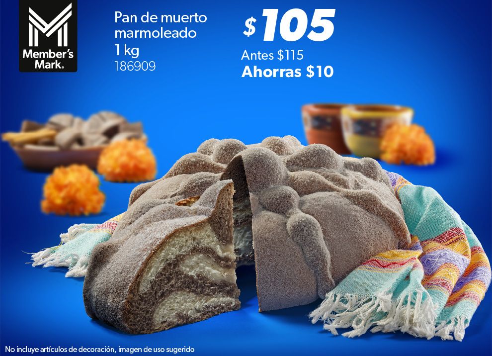 Pan de muerto marmoleado 