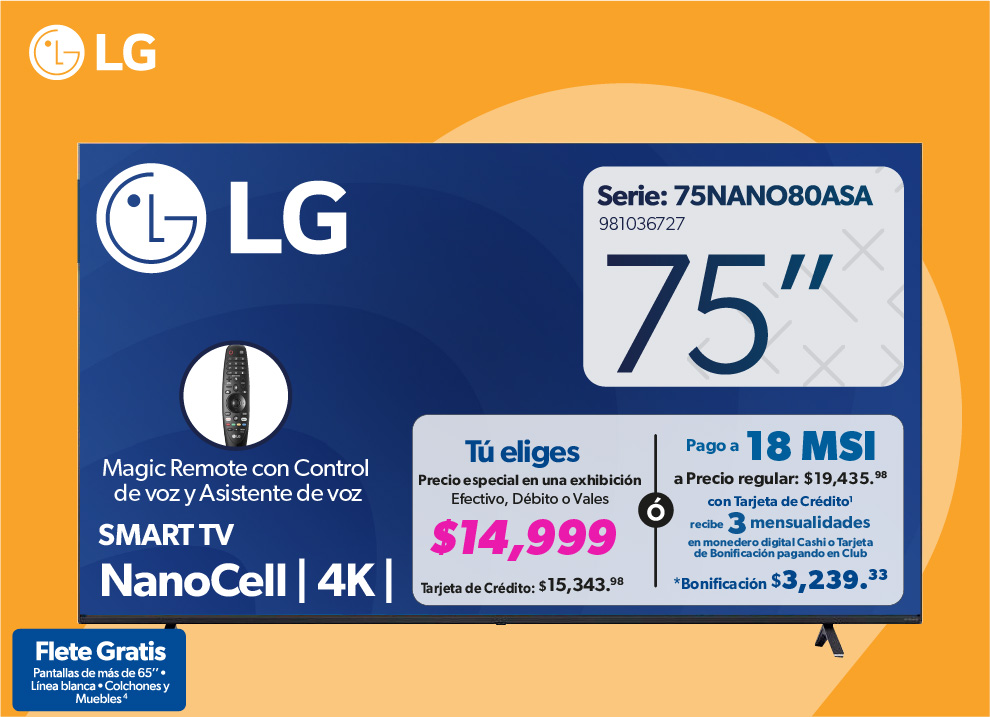 Pantalla 75 pulgadas