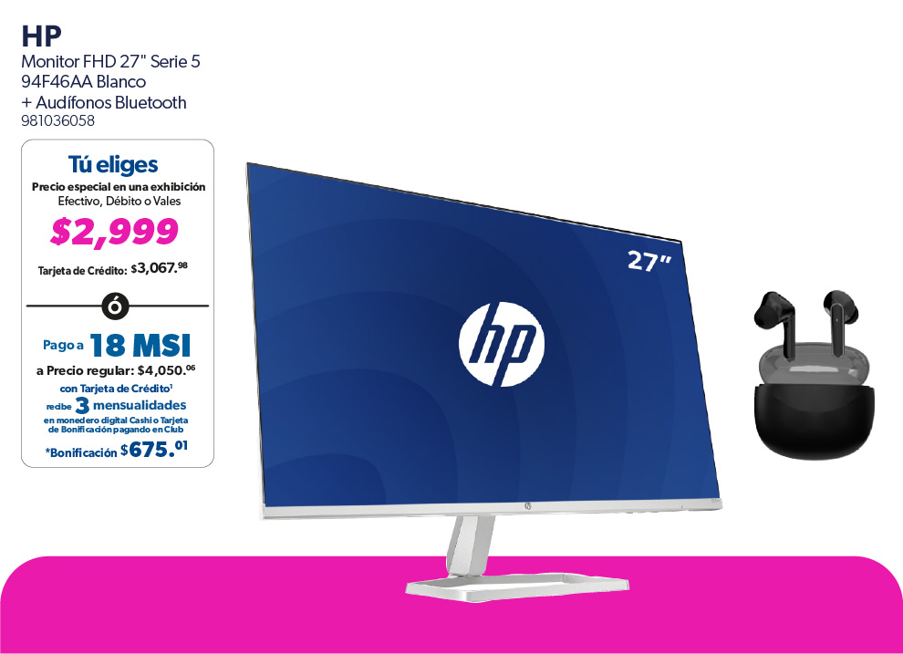 Monitor FHD 27 pulgadas