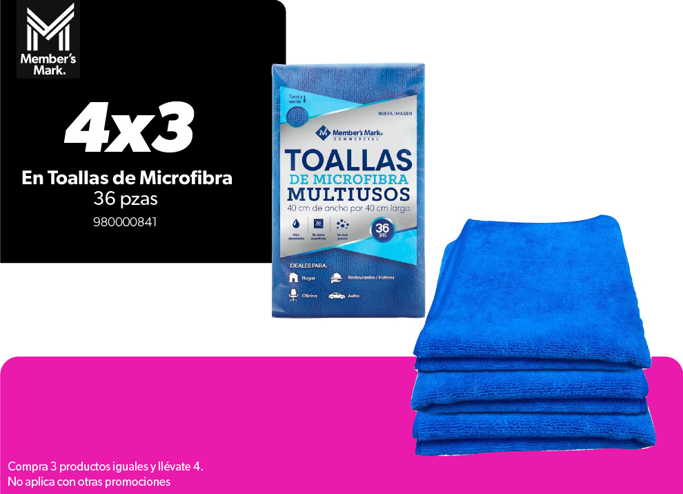 En toallas de microfibra