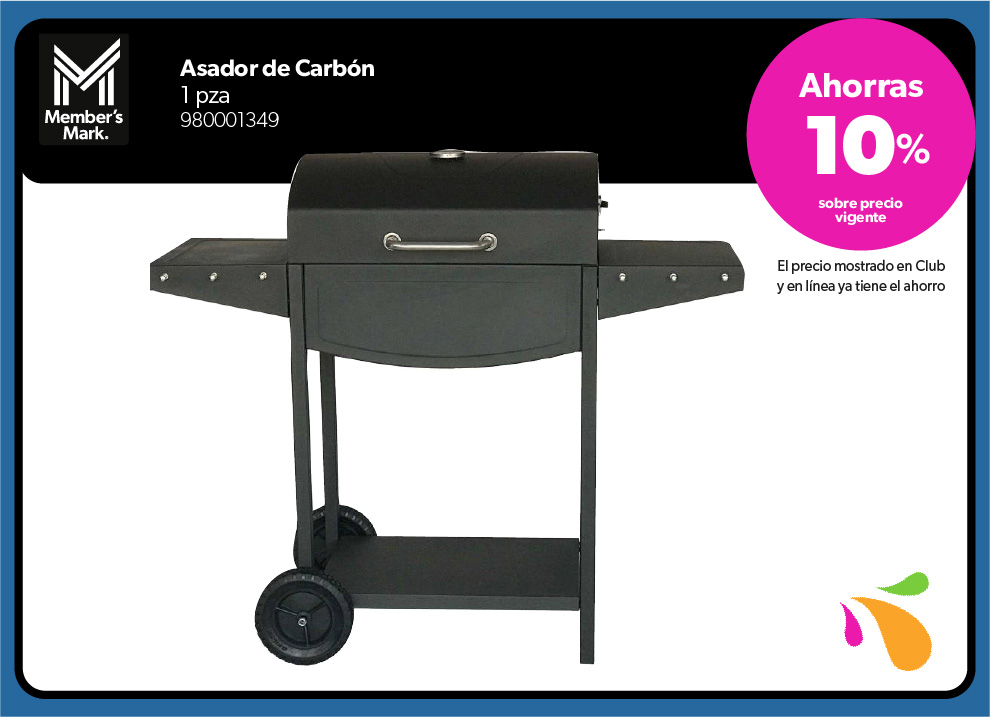 Asador de carbon silla de acero