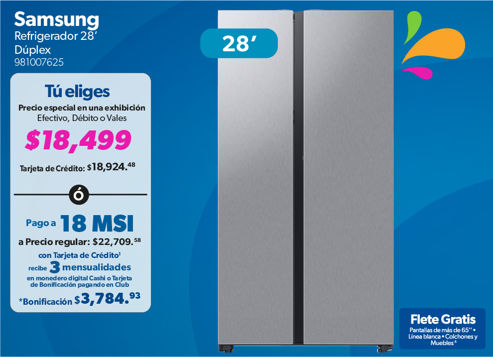 Refrigerador 28 pulgadas duplex