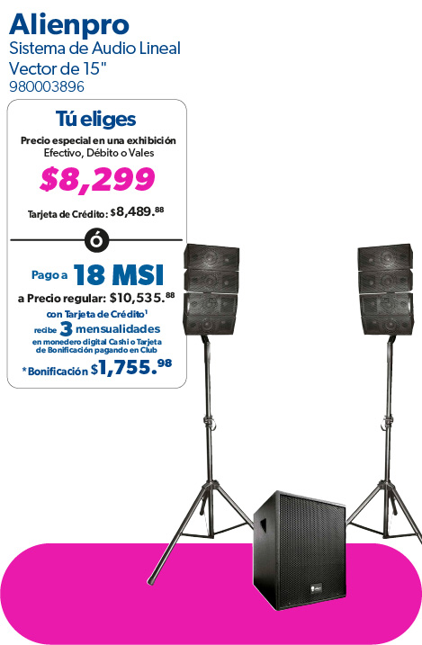 Sistema de audio lineal
