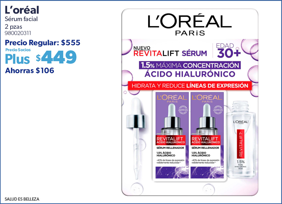Serum facial