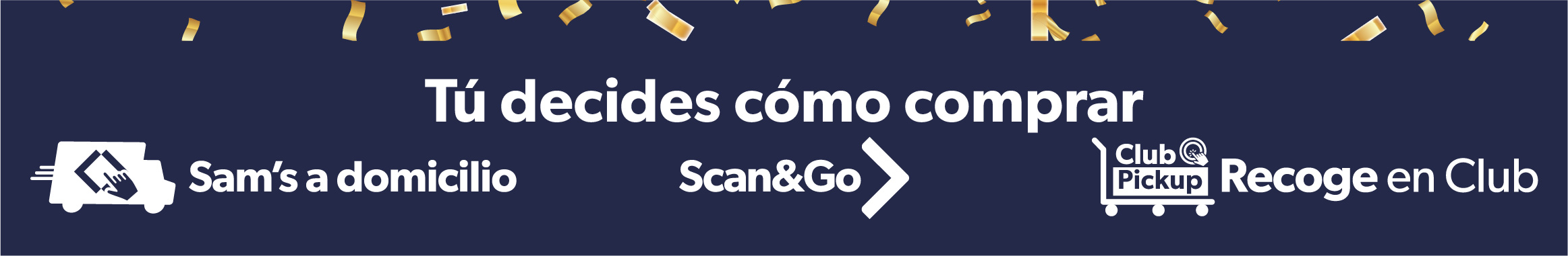 Tu decides como comprar