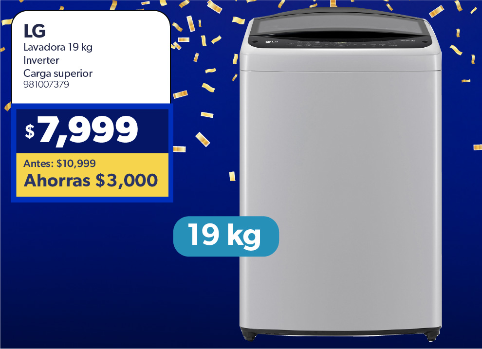 Lavadora 19 kilos