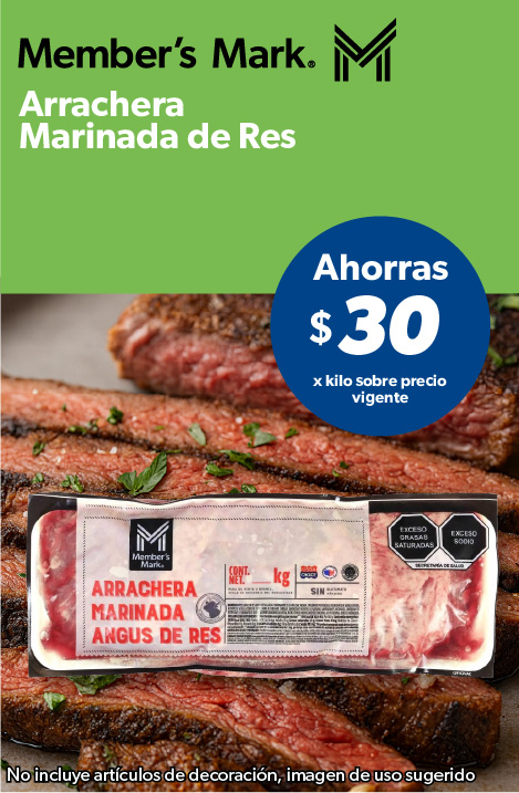 Arrachera marinada de res