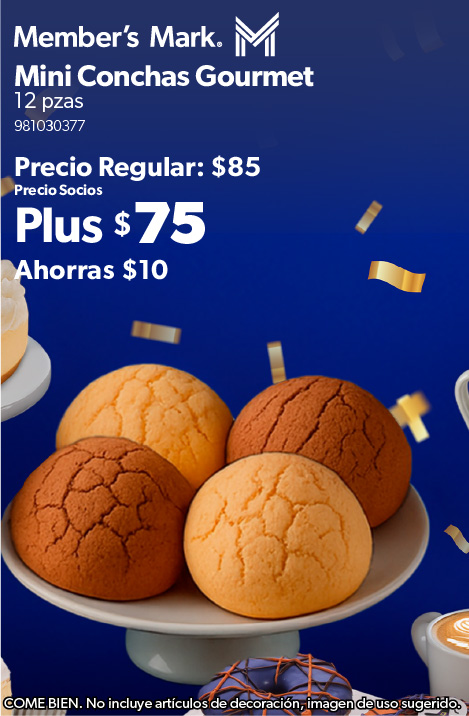 Mini conchas gourmet