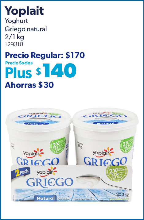 Yoghurt griego natural