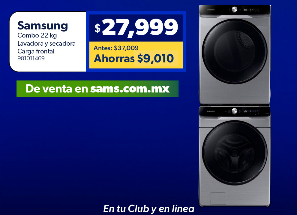 Combo lavadora y secadora