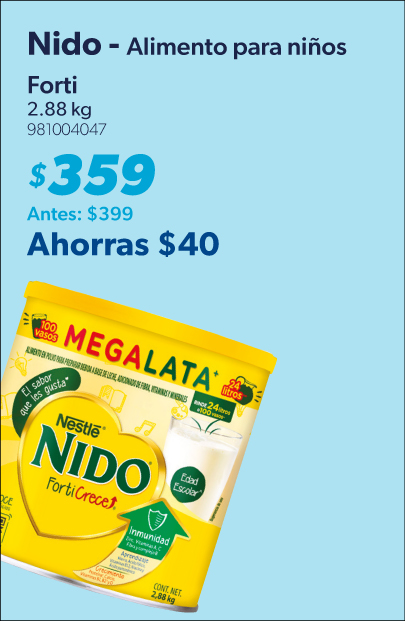 Alimento para ninos en polvo forti
