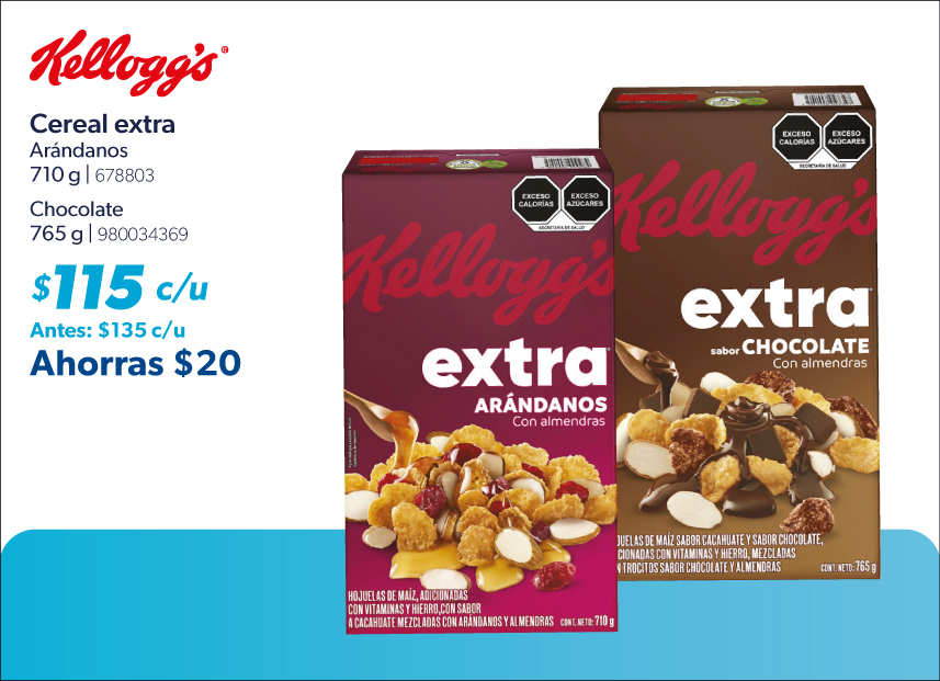 Cereal arandanos chocolate