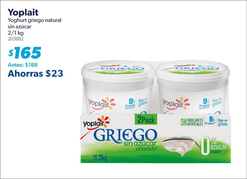 Yoghurt griego natural