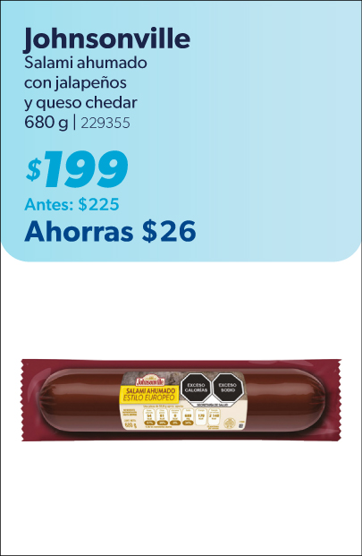 Salami ahumado con jalapenos y queso