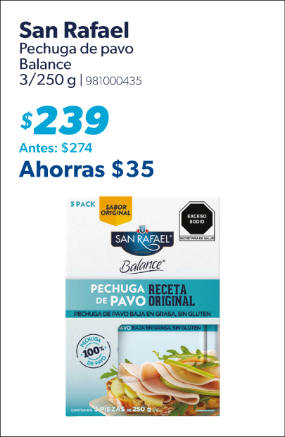 Pechuga de pavo balance
