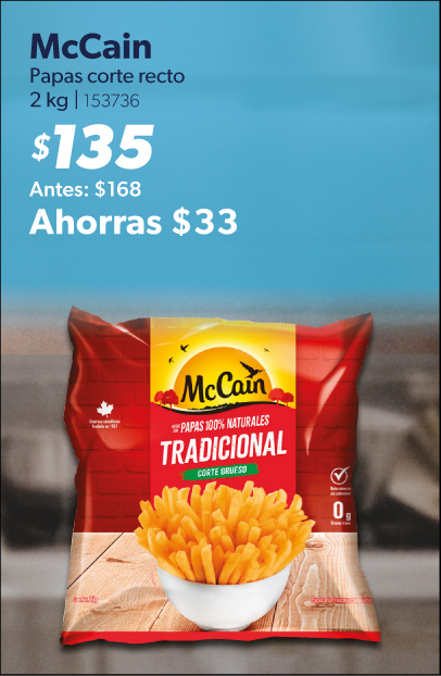 Papas corte recto