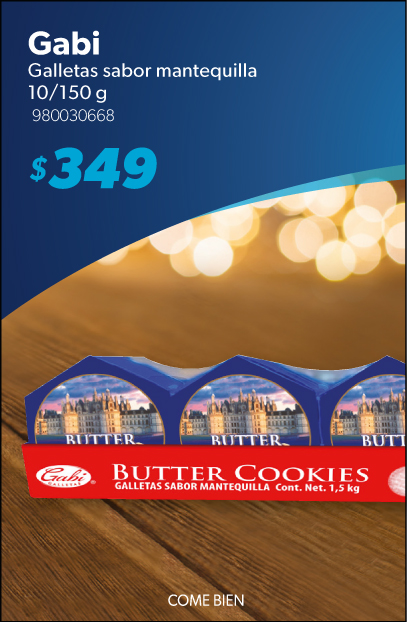 Galletas sabor mantequilla