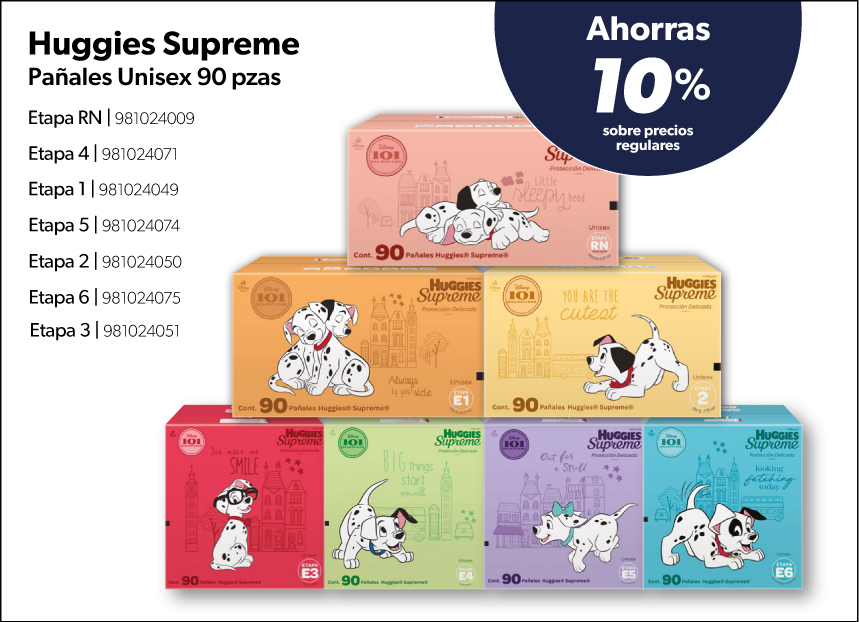 Panales unisex varias etapas