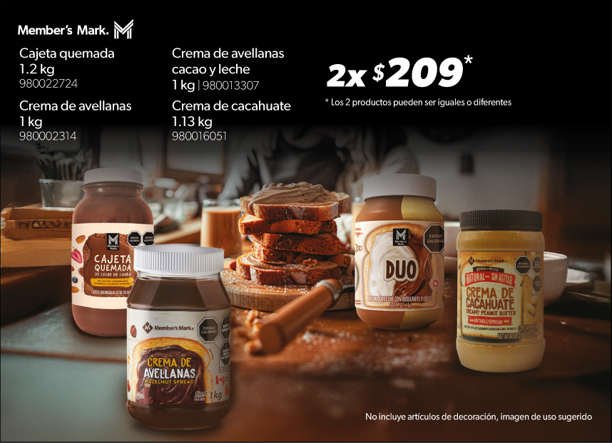Cajeta crema de avellana crema de cacahuate