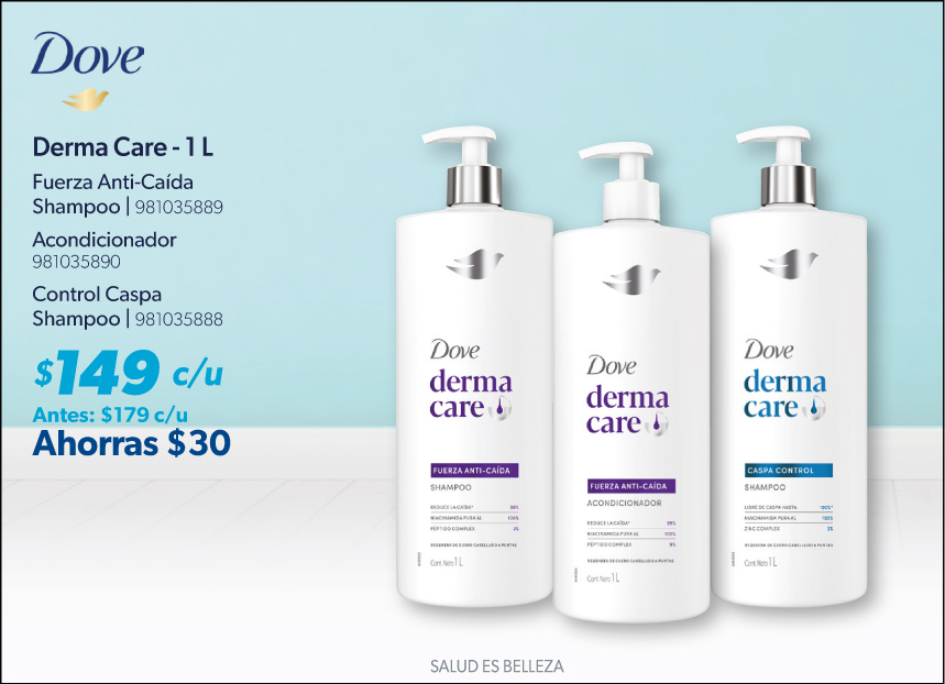 Shampoo acondicionador control caspa