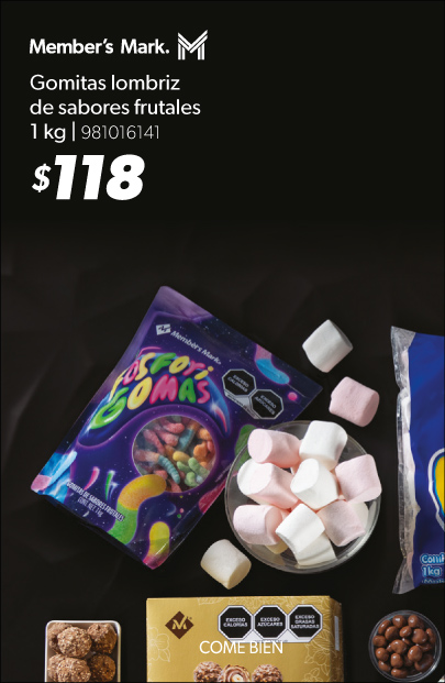 Gomitas de lombriz sabores frutales