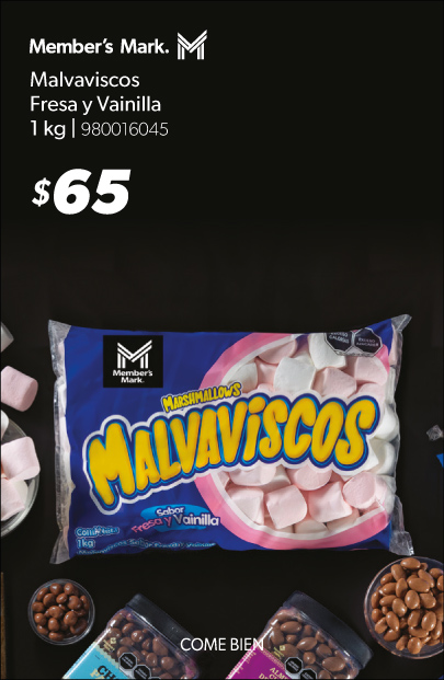 Malvaviscos fresa y vainilla