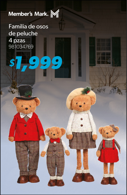 Familia de osos de peluche