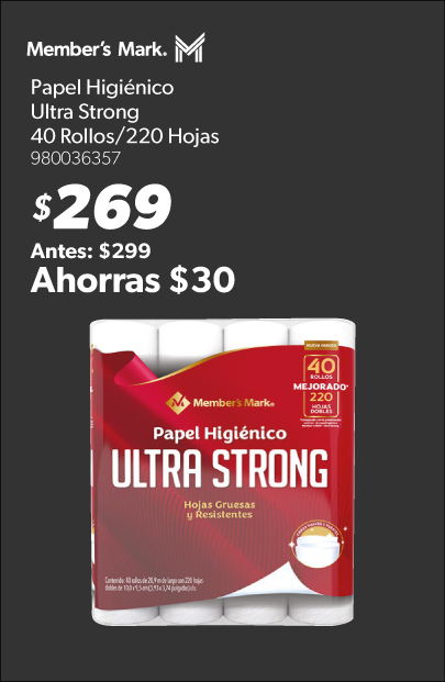 Papel higienico ultra strong