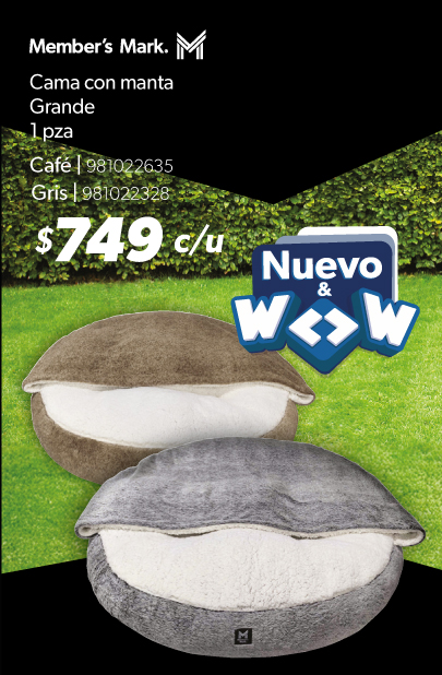 Cama con manta grande