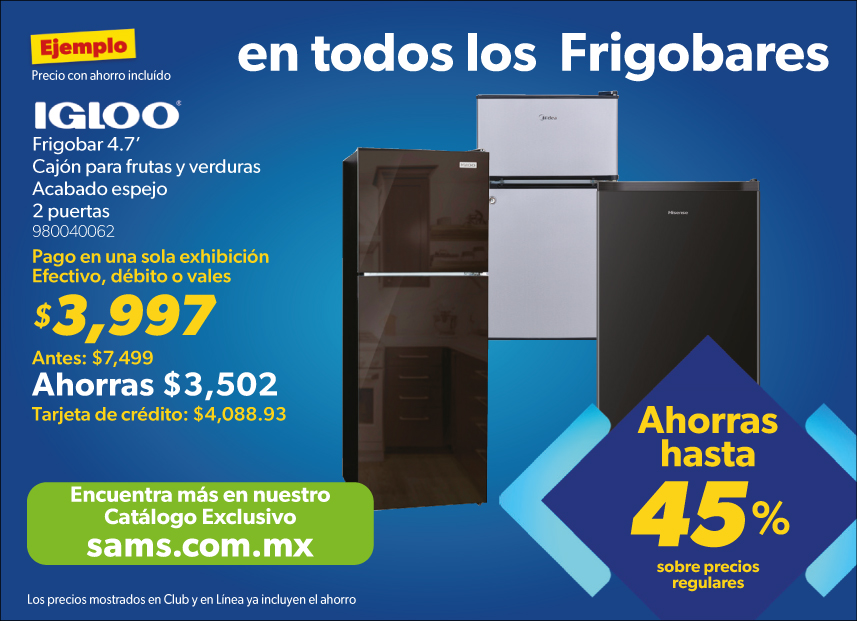 En todos los frigobares